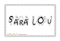 coloriage sara-lou