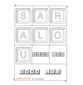 Jeu sur le prenom Sara-Lou
