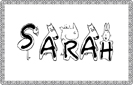 coloriage sarah