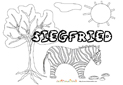 coloriage Siegfried savane