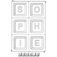 Jeu sur le prenom Sophie
