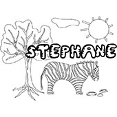 coloriage Stephane savane
