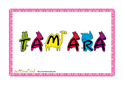 image tamara en droles de lettres bestioles
