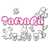 Coloriage prénom Tamara