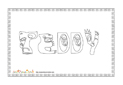 coloriage Teddy monstre