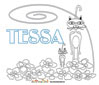 coloriage Tessa
