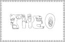 coloriage Theo monstre