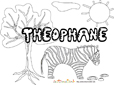 coloriage theophane savane