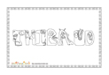 coloriage Thibaud monstre