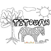 coloriage Titouan savane