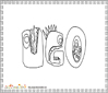 coloriage Ugo monstre