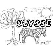 coloriage Ulysse savane