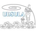 coloriage Ursula