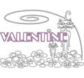 coloriage Valentine