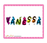 image vanessa en droles de lettres bestioles