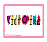 image victoire en droles de lettres bestioles
