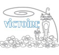 coloriage Victoire