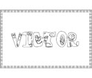 coloriage Victor monstre