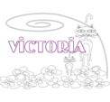 coloriage Victoria