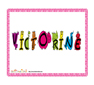 image victorine en droles de lettres bestioles