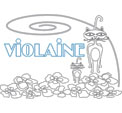 coloriage Violaine