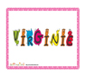 image virginie en droles de lettres bestioles