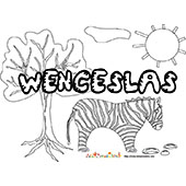 coloriage Wenceslas savane