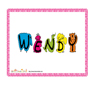 image wendy en droles de lettres bestioles