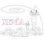 coloriage Xenia