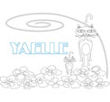 coloriage Yaelle