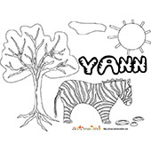 coloriage Yann savane