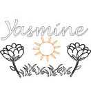 yasmine coloriage