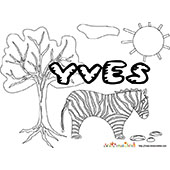 image Yves à colorier