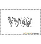 coloriage Yvon monstre
