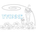 coloriage Yvonne