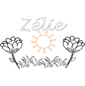 coloriage zelie jardin fleuri
