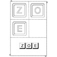 Jeu sur le prenom Zoe